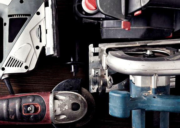 Multiple different forms of hardware equipment including sanders and saws from Annie's Dependable Service Hardware in Washington D.C.